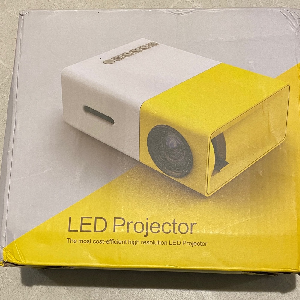 Yellow and White LED Projector